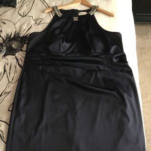 Plus Size Navy Blue Cocktail Dress